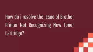 how do i resolve the issue of brother printer