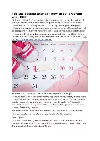 top iui success stories how to get pregnant with