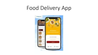 food delivery app
