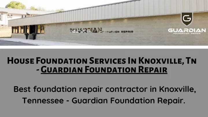 house foundation services in knoxville