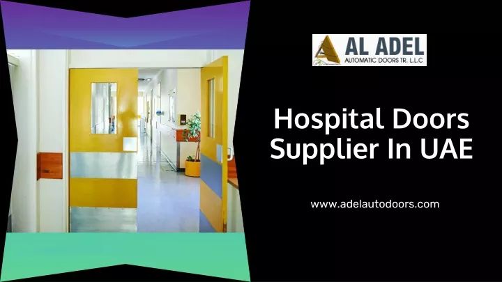 hospital doors supplier in uae