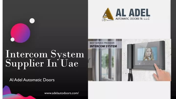 intercom system supplier in uae