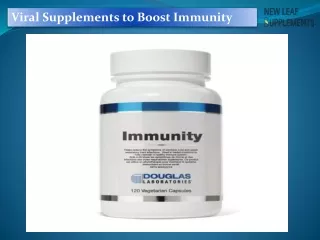 Viral Supplements to Boost Immunity