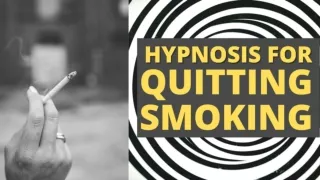Hypnosis for Quitting Smoking