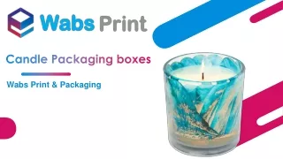 Wabs Print & Packaging offering Custom Candle Packaging Boxes in the UK