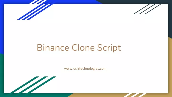 binance clone script