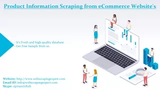 product information scraping from ecommerce website s