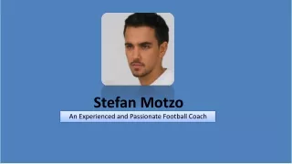 Stefan Motzo Guides the Football Players