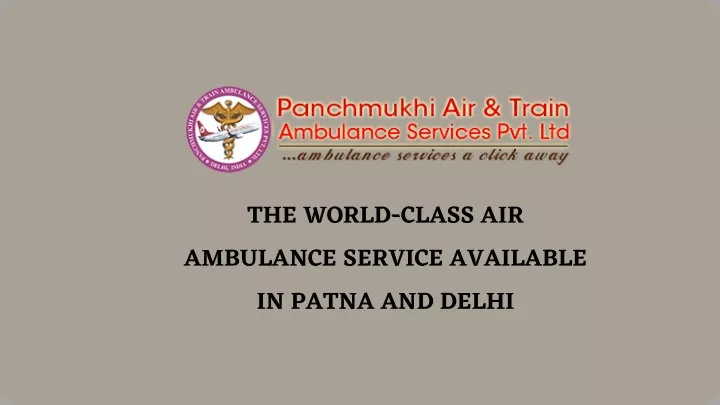 the world class air ambulance service available