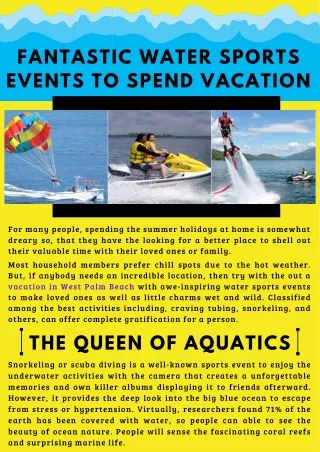 Recreational Thrilling Activities At Adventure Watersports