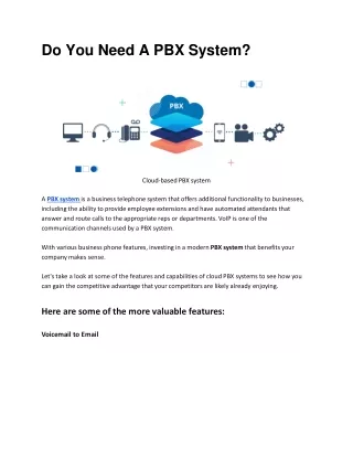 Do You Need A PBX System
