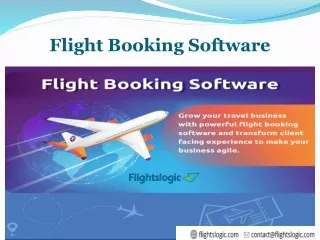 flight booking software