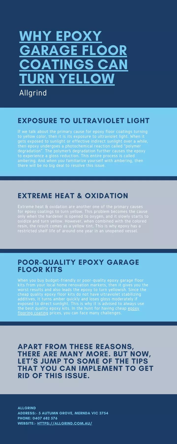 why epoxy garage floor coatings can turn yellow