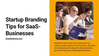 Startup Branding Tips for SaaS-Based Businesses