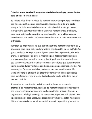 Oviedo - anuncios clasificados de materiales de trabajo, herramientas para oficios - herramientas-converted