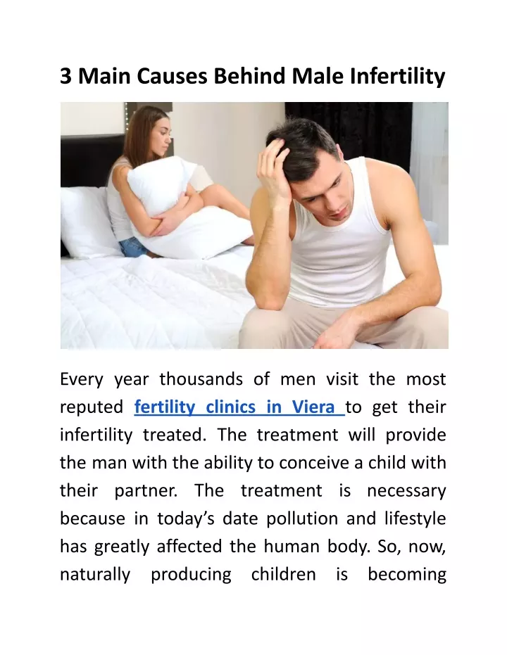 Ppt 3 Main Causes Behind Male Infertility Powerpoint Presentation Free Download Id10693247 0013