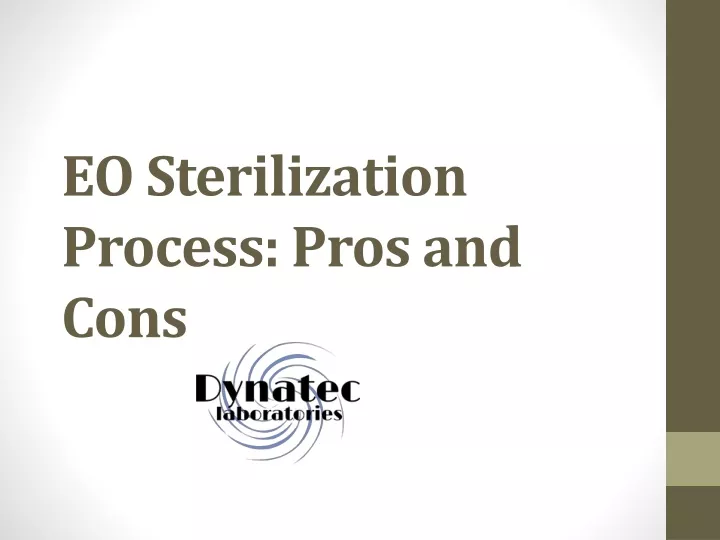 eo sterilization process pros and cons