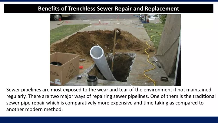 benefits of trenchless sewer repair