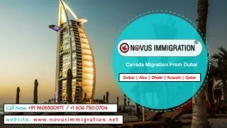 Canada Migration From Dubai - Novusimmigration.net
