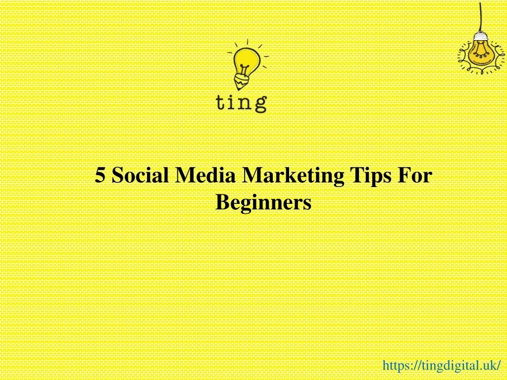 PPT - 5 Social Media Marketing Tips For Beginners PowerPoint ...