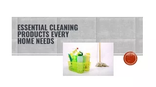 Essential Cleaning Products Every Home Needs