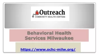 behavioral health services milwaukee