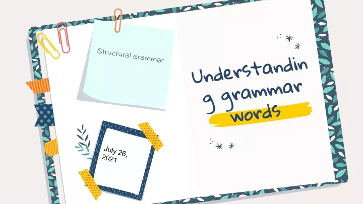 understanding grammar words