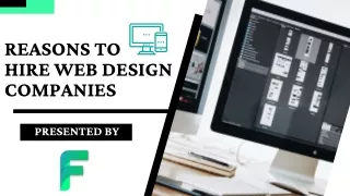 Reasons to hire web design companies
