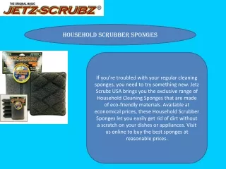 Household Scrubber Sponges