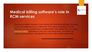 medical billing software s role in rcm services