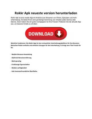 Rokkr Apk