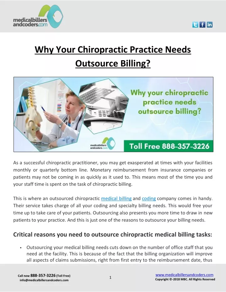 why your chiropractic practice needs outsource