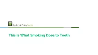 This Is What Smoking Does to Teeth  - Redbank Plains Dental