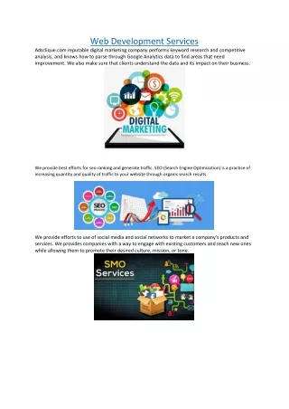 web development services