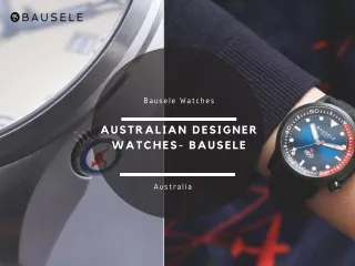 Bausele Watches | Australian Designer Watches