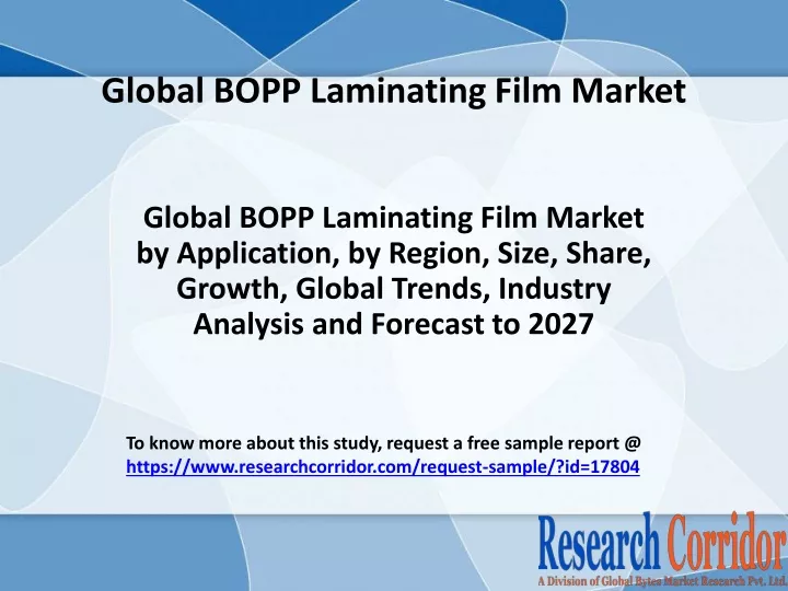 global bopp laminating film market