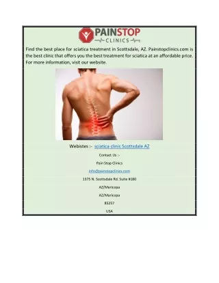 Sciatica Clinic Scottsdale Az