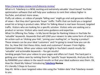 https www dope review com tubeserp review what