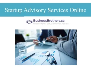 startup advisory services online