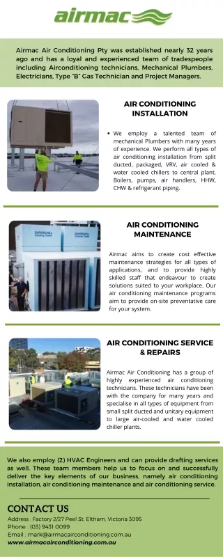 commercial air conditioning service melbourne