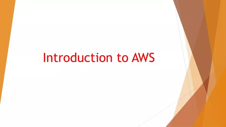 introduction to aws