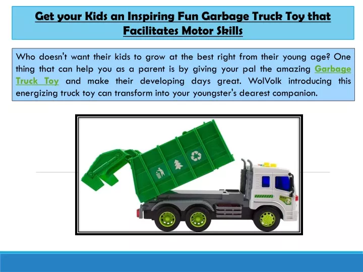 get your kids an inspiring fun garbage truck