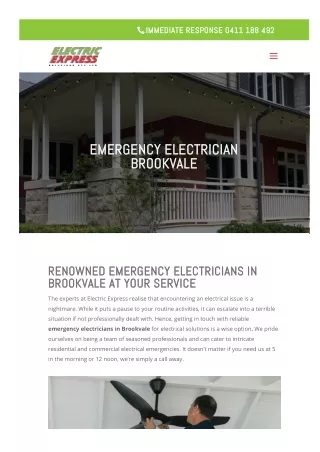 Emergency Electrician Brookvale