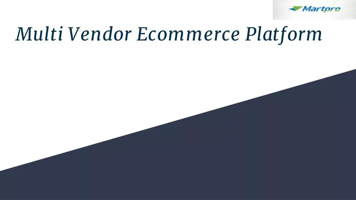 multi vendor ecommerce platform