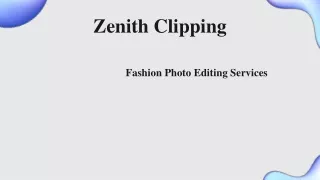 Fashion Photo Editing Services