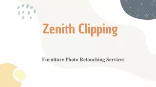 Furniture Photo Retouching Services