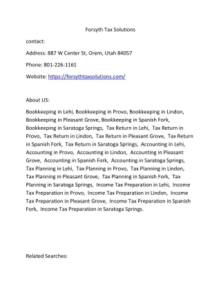 forsyth tax solutions