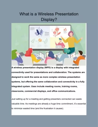 what is a wireless presentation display