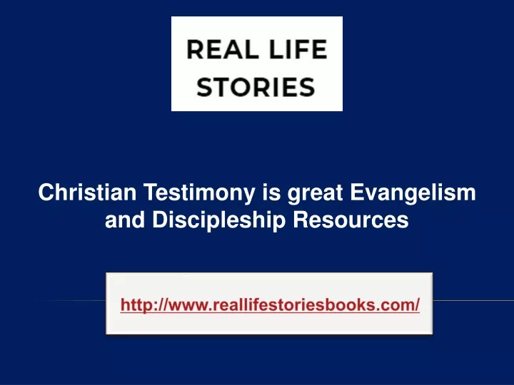 christian testimony is great evangelism
