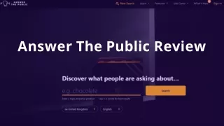 Answer The Public Review